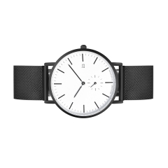 OEM Design Watch завод Черный сетчатый ремешок мужчин наручные часы