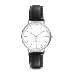OEM Дизайн Подлинная кожаный ремешок Miyota Movt Мужские наручные часы