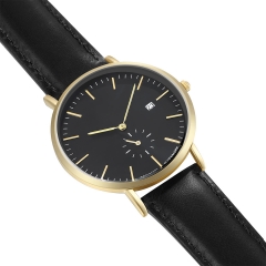 Высокое качество Мужские наручные часы Genuine Leather Watch