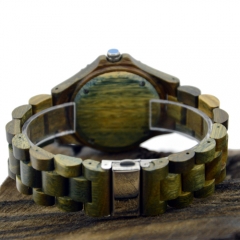 Новые модные пользовательские кварцевые деревянные наручные часы для новогоднего подарка