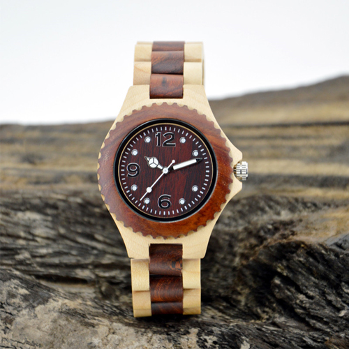 Vogue Деревянные кварцевые наручные часы для мужчин