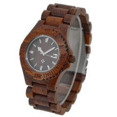 OEM высококачественный деревянный подарок Vogue Кварцевые часы