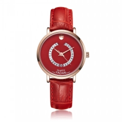 Новые модные роскошные женские неподдельные кожаные водонепроницаемые наручные часы