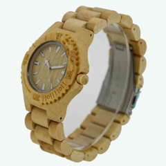 Лучшие продажи Аналоговые высококачественные мужские деревянные кварцевые наручные часы
