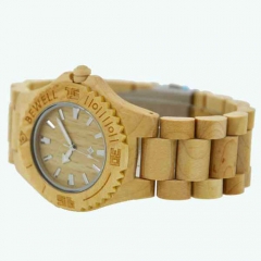 Лучшие продажи Аналоговые высококачественные мужские деревянные кварцевые наручные часы