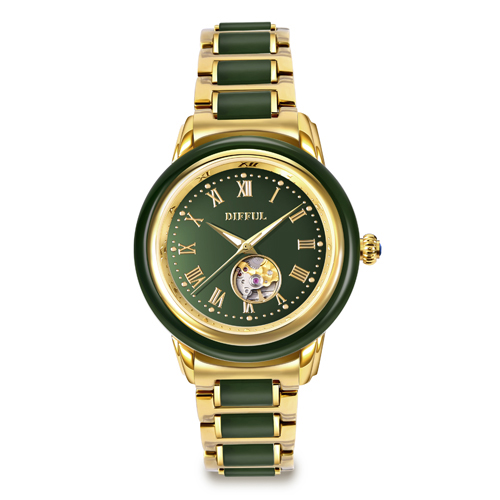 Изготовленный на заказ верхнее качество горячий человек сбывания механически wristwatch jade